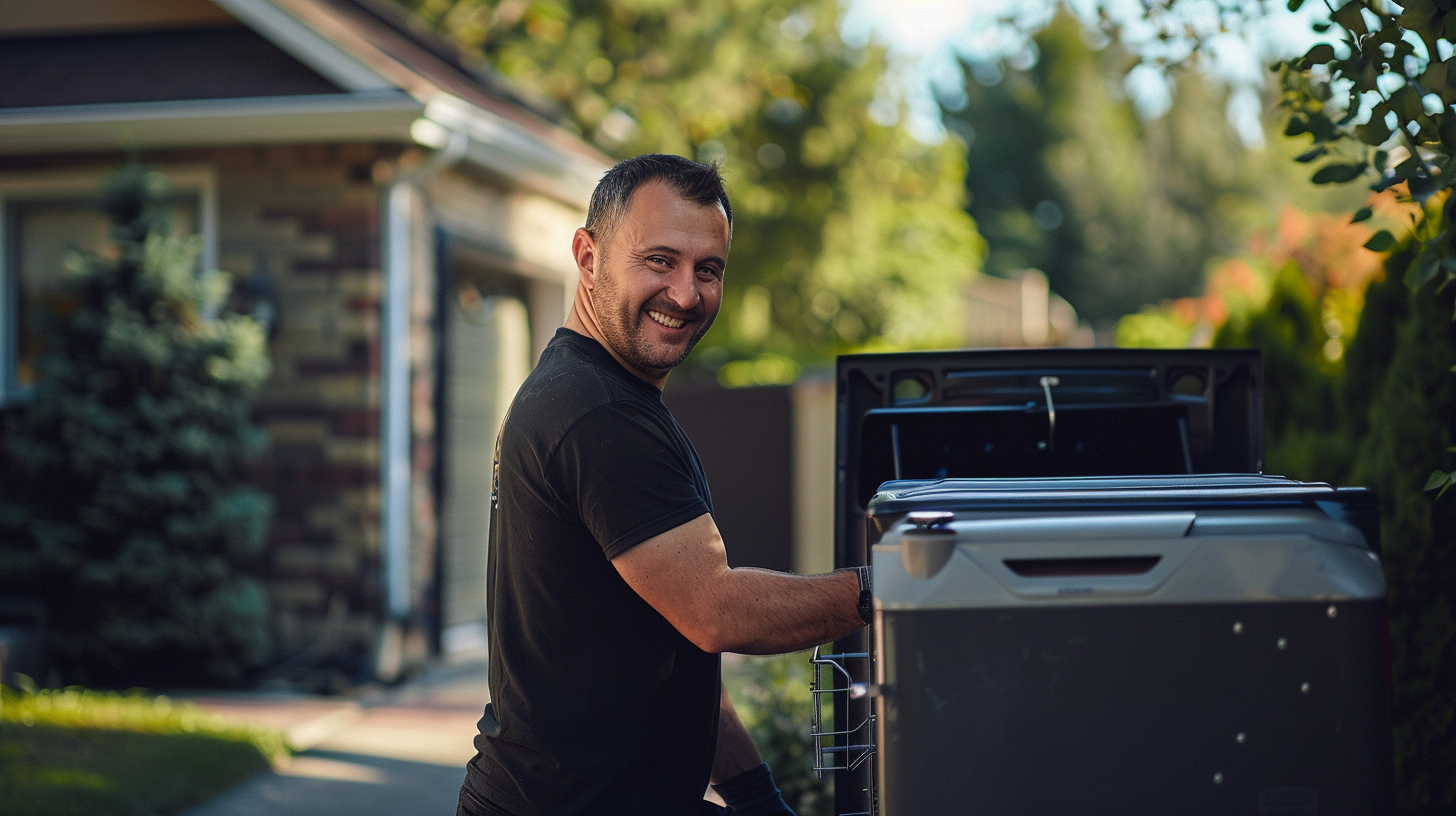 Smiling crew member from JCM Machine